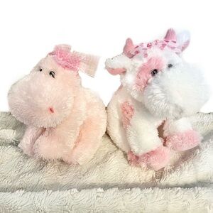 RUSS Berrie & Co « Maribel » and « Darly » Cow and Hippopotamus Plush  Toys